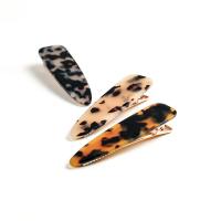 Alligator Hair Clip, Zinc Alloy, with Acetate, gold color plated, Korean style & for woman 