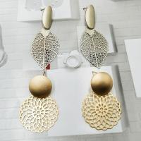 Zinc Alloy Drop Earring, plated & for woman & hollow, 55mm,40mm 