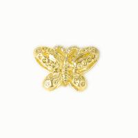 Brass Spacer Beads, Butterfly, gold color plated, fashion jewelry & DIY 