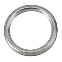 Brass Linking Ring, Donut, silver color Approx 22mm 