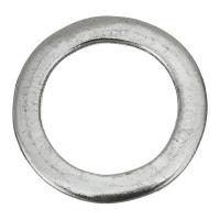 Brass Linking Ring, Donut, silver color Approx 23mm 