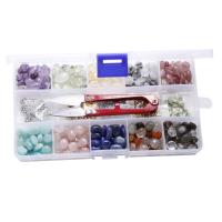 Perles de pierre gemme mixte, Irrégulière, poli, couleurs mélangées, 7-15mm, Environ îte, Vendu par boîte