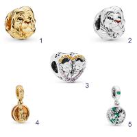 Zinc Alloy Beads, plated & with rhinestone 2-2.5mm,6-9mm 