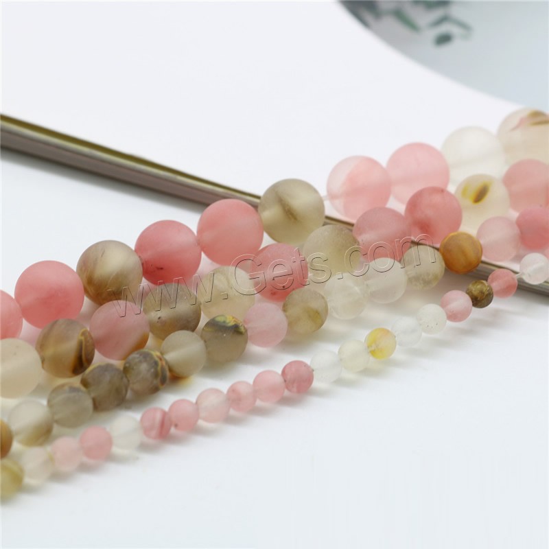 Watermelon Beads, Round, different size for choice & frosted, Hole:Approx 1mm, Sold By Strand
