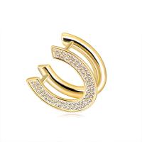 Zinc Alloy Scarf Buckle, plated, for woman & with rhinestone 