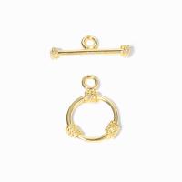 Brass Toggle Clasp, gold color plated, 2 pieces & DIY  