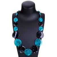 Acrylique collier de chandail, Placage, bijoux de mode & pour femme, plus de couleurs à choisir, 650mm, Vendu par brin