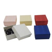 Caja Joyería de Múltiples Funciones , Cartón, con Esponja, Squaredelle, más colores para la opción, 75x75x35mm, Vendido por UD