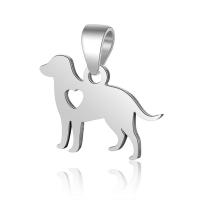 Стерлингового серебра животных подвески, Латунь, Собака, плакирован серебром, DIY продается PC
