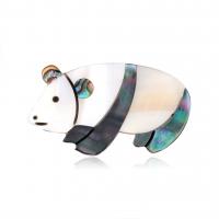 Shell Brooch, Zinc Alloy, with Shell, Panda, plated, for woman 