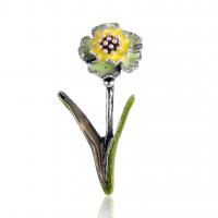 Bijoux broche en Zinc alliage , alliage de zinc, avec émail, fleur, Placage, pour femme, plus de couleurs à choisir Vendu par PC