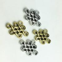 Zinc Alloy Hollow Pendants, Chinese Knot, plated, DIY 