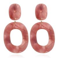 Acrylic Drop Earring, plated, fashion jewelry & for woman 