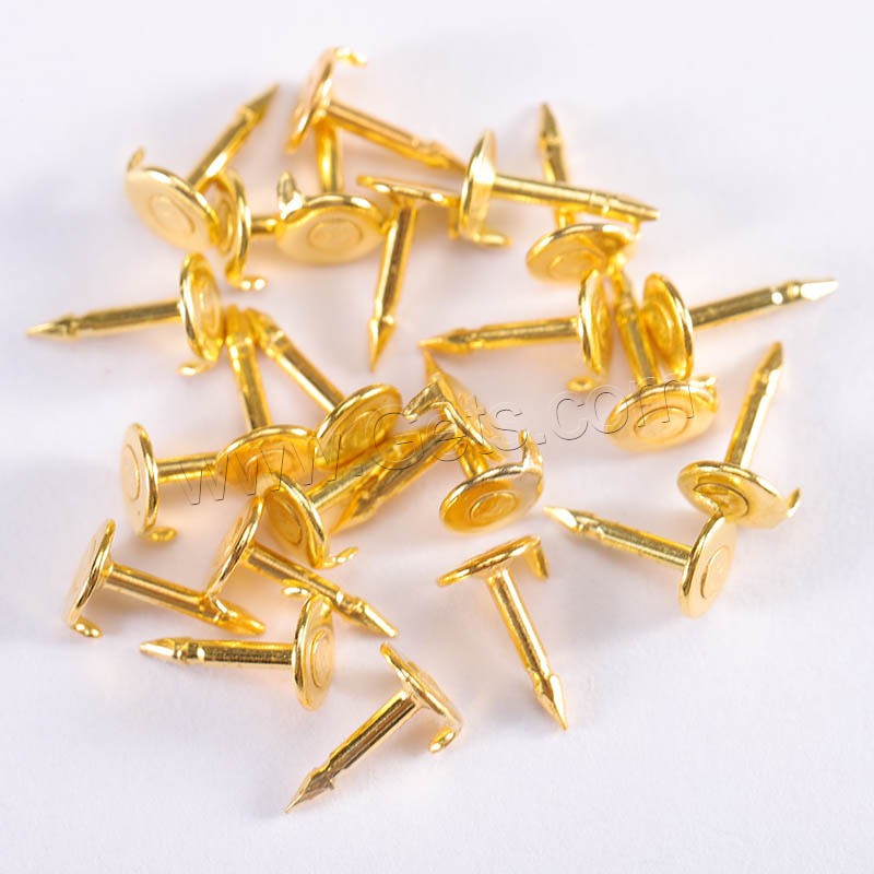 Brass Brooch Finding, plated, different styles for choice, more colors for choice, 8mm,4.5mm,11mm, 500PCs/Bag, Sold By Bag