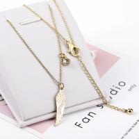 Crystal Zinc Alloy Necklace, with Crystal, plated, fashion jewelry & for woman, golden 