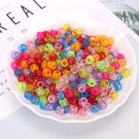 Polystyrol Perle, plattiert, DIY & transparent, gemischte Farben, 6*8mm, 500G/Tasche, verkauft von Tasche