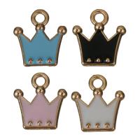 Zinc Alloy Crown Pendants, rose gold color plated, enamel Approx 2mm 