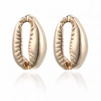 Zinc Alloy Stud Earring, Shell, plated, fashion jewelry & for woman 