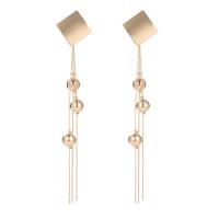 Zinc Alloy Drop Earring, gold color plated, Korean style & for woman, 135mm 