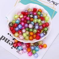 Perlen in Perlen Acrylperlen, Acryl, plattiert, verschiedene Größen vorhanden, gemischte Farben, 500G/Tasche, verkauft von Tasche