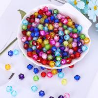 collier en perle acrylique , Placage, DIY & perle dans une perle, couleurs mélangées, 10mm Vendu par sac