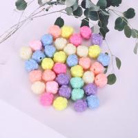 Acryl Schmuck Perlen, Blume, plattiert, Modeschmuck & DIY, gemischte Farben, 12mm, 500G/Tasche, verkauft von Tasche