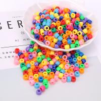 Perles en plastique de mode, polystyrène, Placage, bijoux de mode & DIY, couleurs mélangées, 6mm Vendu par sac