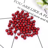 Acrylic Jewelry Beads, plated, DIY red  