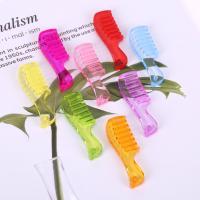 Acrylic Jewelry Pendant, Comb, plated 58*18mm  