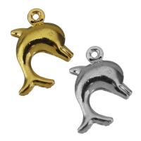 Animal Brass Pendants, Dolphin, plated Approx 1mm 