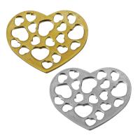 Brass Cabochon, Heart, plated, fashion jewelry & hollow 