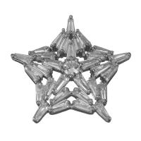 Colgantes de latón de imitación de diamante, metal, chapado en color de plata, Joyería & micro arcilla de diamantes de imitación, 26x24.5x6.5mm, agujero:aproximado 2x3.5mm, Vendido por UD