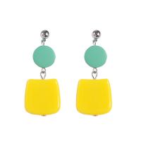 Acrylic Drop Earring, anoint, Korean style & for woman, green 