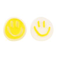 Acrylic Stud Earring, Smiling Face, Korean style & for woman 