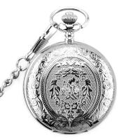 Zinklegierung Halskette Uhr, chinesische Bewegung, plattiert, wasserdicht & unisex, keine, 47x15mm, Länge:ca. 147.64 ZollInch, verkauft von Strang