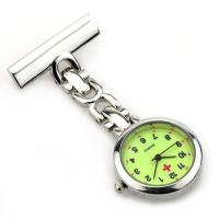 Zinc Alloy Nurse Watch, Chinese movement, platinum color plated, Life water resistant & Unisex & luminated 