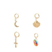 Zinc Alloy Earring Set, plated, 2 pieces & for woman & with rhinestone 