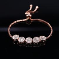 Zinc bracelets en strass en alliage , alliage de zinc, Placage, pour femme & avec strass, plus de couleurs à choisir, Vendu par brin