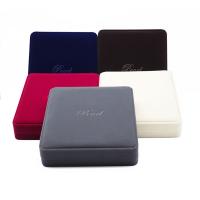 Velvet Jewelry Set Box, Velveteen, Rectangle, durable & fashion jewelry 