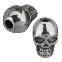 Stainless Steel Beads, Skull, original color Approx 2.5mm 