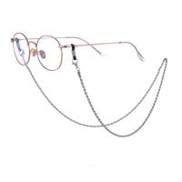 alliage de zinc Chaîne de lunettes, avec caoutchouc, Placage, anti-dérapage & unisexe, plus de couleurs à choisir Vendu par brin