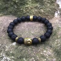 Gemstone Woven Ball Bracelets, with Zinc Alloy, plated & Unisex & adjustable .2 Inch 