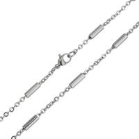 Stainless Steel Chain Necklace, fashion jewelry & Unisex & oval chain, original color 2.5mm Approx 21 Inch 