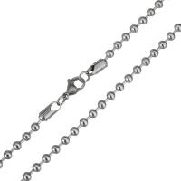 Stainless Steel Chain Necklace, fashion jewelry & Unisex & ball chain, original color, 4mm Approx 29 Inch 