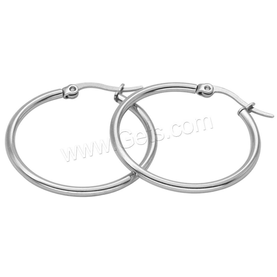 Stainless Steel Hoop Earring, plated, different size for choice & for woman, more colors for choice, 10Pairs/Lot, Sold By Lot