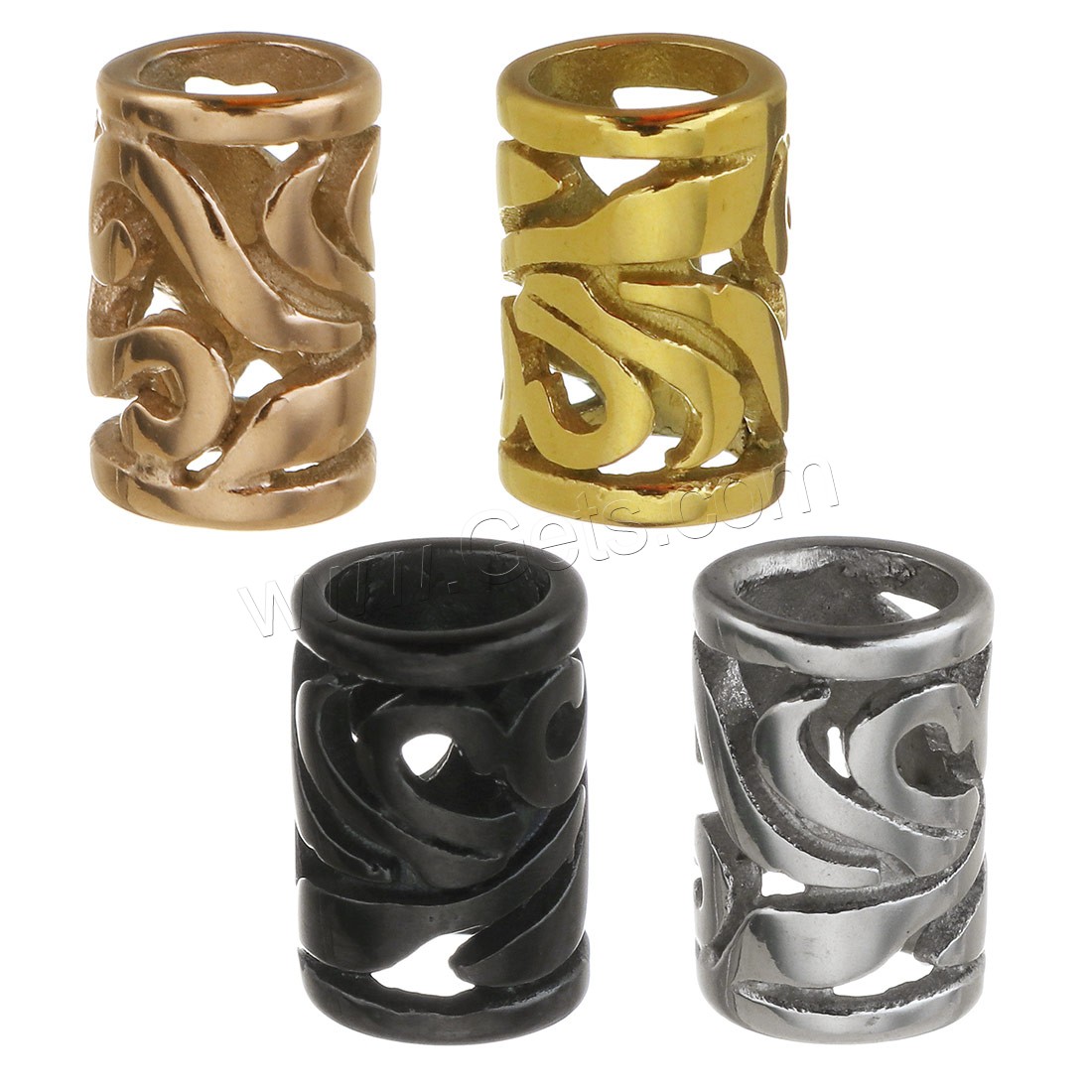 découverte de bracelet de poignet en acier inoxydable, Placage, plus de couleurs à choisir, 7x10x7mm, Trou:Environ 5mm, Vendu par PC
