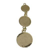 Brass Jewelry Pendants, fashion jewelry, golden 48.5mm Approx 1.5mm 