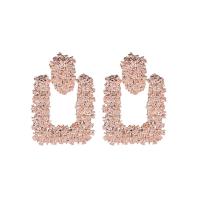 Zinc Alloy Drop Earring, plated, fashion jewelry & for woman 55mm 