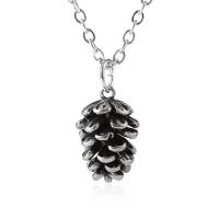 Zinc Alloy Necklace, with 5cm extender chain, Pinecone, plated, oval chain & for woman Approx 18.12 Inch 
