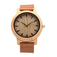 Bracelets de montre pour hommes, acier inoxydable, avec Cuir & Bambou, sans imperméable à l’eau & Réglable, plus de couleurs à choisir pouce, Vendu par PC